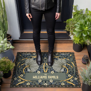 Pimpernel Pattern Doormat William Morris Vintage