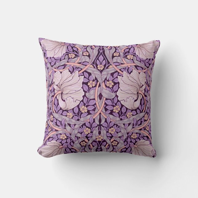 Pimpernel Purple, William Morris Cushion (Front)