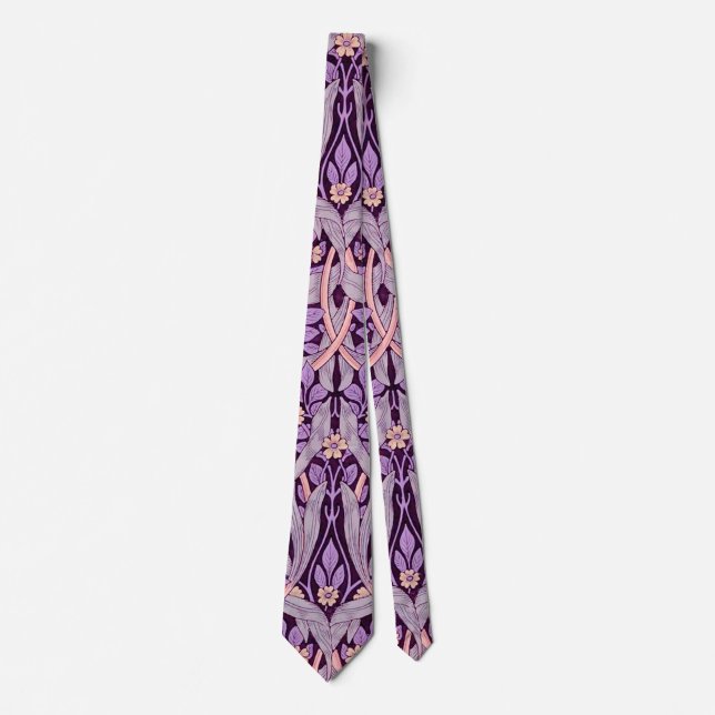Pimpernel Purple, William Morris Tie (Front)