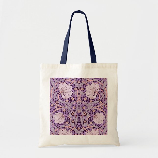 Pimpernel Purple, William Morris Tote Bag (Front)