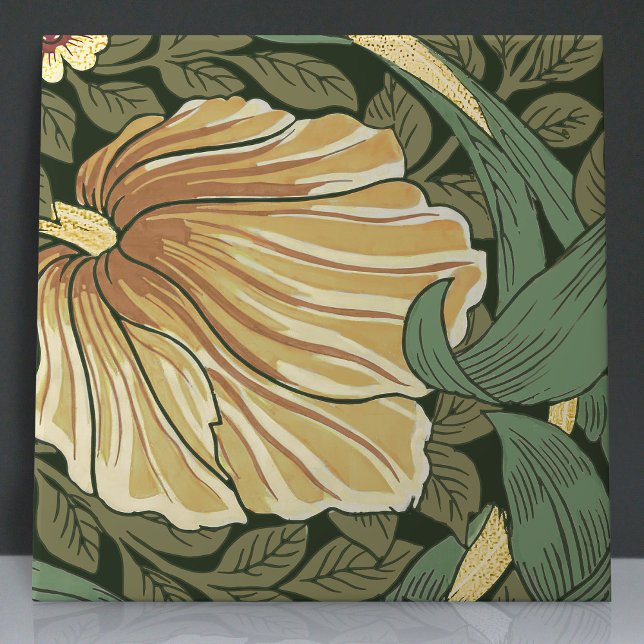 Pimpernel Seamless 10 of 12 Faux Gold & Sage Green Ceramic Tile (Creator Uploaded)