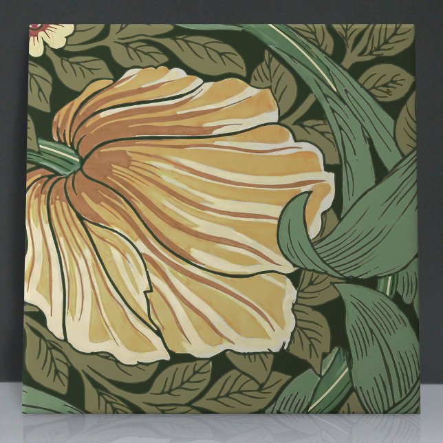 Pimpernel Seamless 10 of 12 Warm Yellow Sage Green Ceramic Tile (Creator Uploaded)