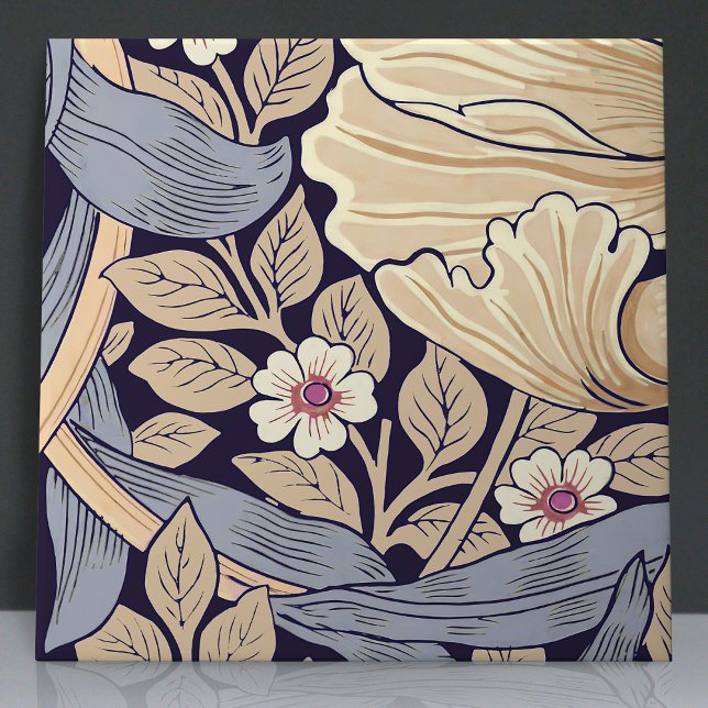 Pimpernel Seamless 11 of 12 Dusty Blue & Yellow Ceramic Tile (Creator Uploaded)