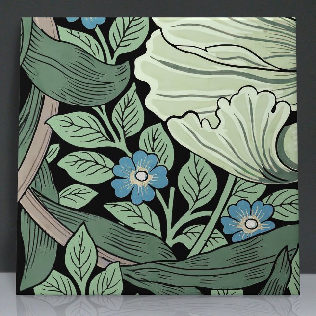 Pimpernel Seamless 11 of 12 Sage Green Blue Ceramic Tile (Creator Uploaded)