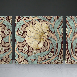 Pimpernel Seamless 1/2 William Morris Arts Crafts Ceramic Tile