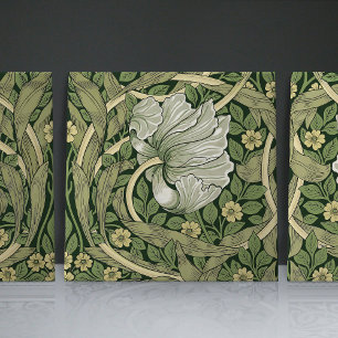 Pimpernel Seamless 1/2 William Morris Arts Crafts Ceramic Tile