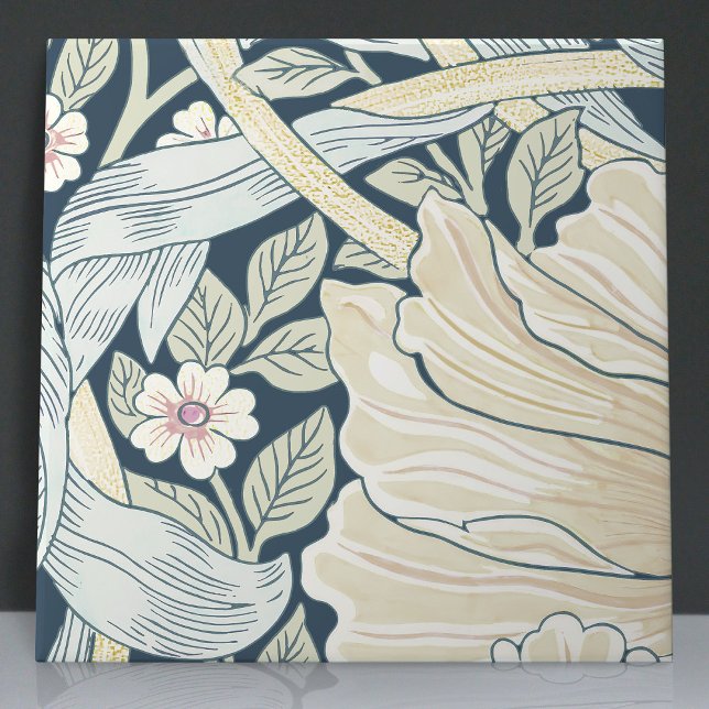 Pimpernel Seamless 1 of 12 Faded Blue Yellow Ceramic Tile (Creator Uploaded)