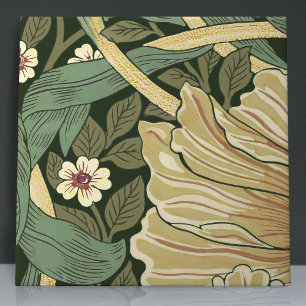 Pimpernel Seamless 1 of 12 Faux Gold & Sage Green Ceramic Tile