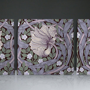 Pimpernel Seamless 2/2 William Morris Arts Crafts Ceramic Tile