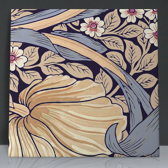 Pimpernel Seamless 4 of 12 Dusty Blue & Yellow Ceramic Tile (Creator Uploaded)