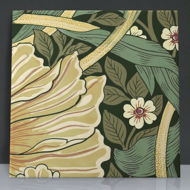 Pimpernel Seamless 4 of 12 Faux Gold & Sage Green Ceramic Tile (Creator Uploaded)