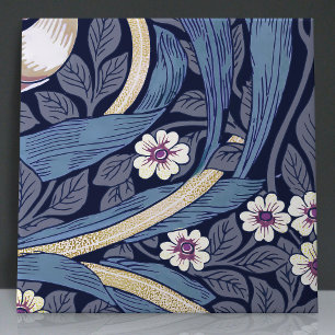 Pimpernel Seamless 6 of 12 Dusty Blue & Warm White Ceramic Tile