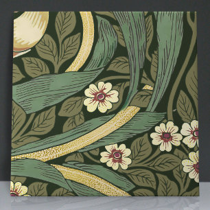 Pimpernel Seamless 6 of 12 Faux Gold & Sage Green Ceramic Tile
