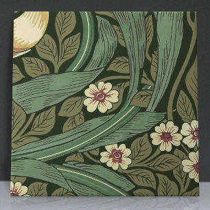 Pimpernel Seamless 6 of 12 Warm Yellow Sage Green Ceramic Tile
