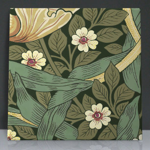 Pimpernel Seamless 8 of 12 Faux Gold & Sage Green Ceramic Tile