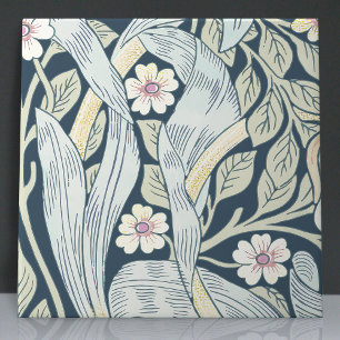 Pimpernel Seamless 9 of 12 Faded Blue Yellow Ceramic Tile