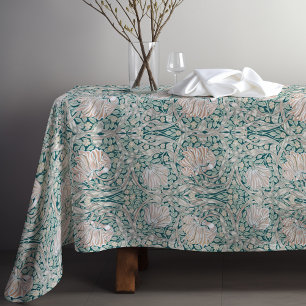 Pimpernel Vintage Teal Pink William Morris Floral Tablecloth