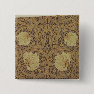 'Pimpernel' wallpaper design, 1876 15 Cm Square Badge