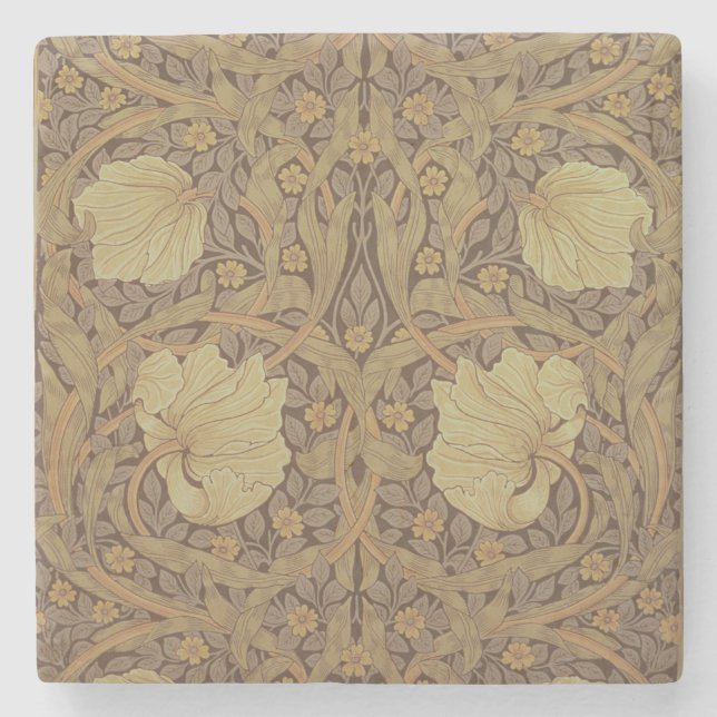 'Pimpernel' wallpaper design, 1876 2 Stone Coaster (Front)