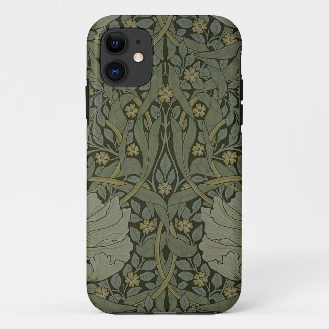 'Pimpernel' wallpaper design, 1876 Case-Mate iPhone Case (Back)