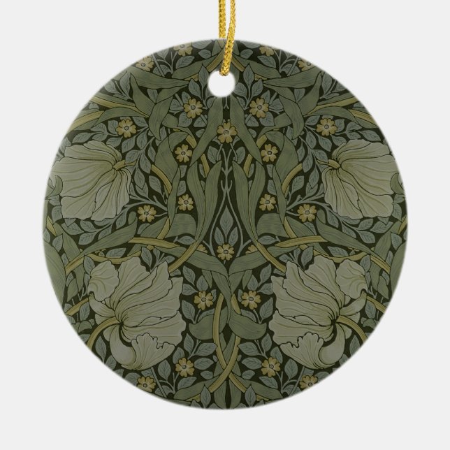 'Pimpernel' wallpaper design, 1876 Ceramic Ornament (Front)