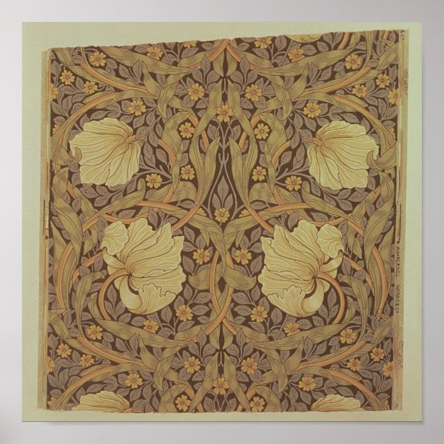 'Pimpernel' wallpaper design, 1876 Poster (Front)