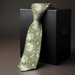 Pimpernel William Morris Green Vintage Pattern Tie