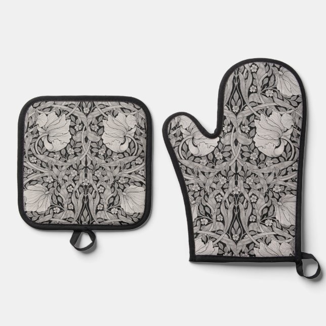 Pimpernel, William Morris Oven Mitt & Pot Holder Set (Front)