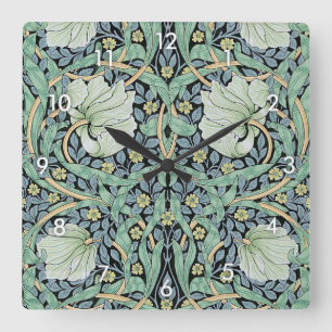 Pimpernel, William Morris Square Wall Clock