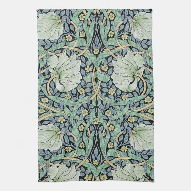 Pimpernel, William Morris Tea Towel (Vertical)
