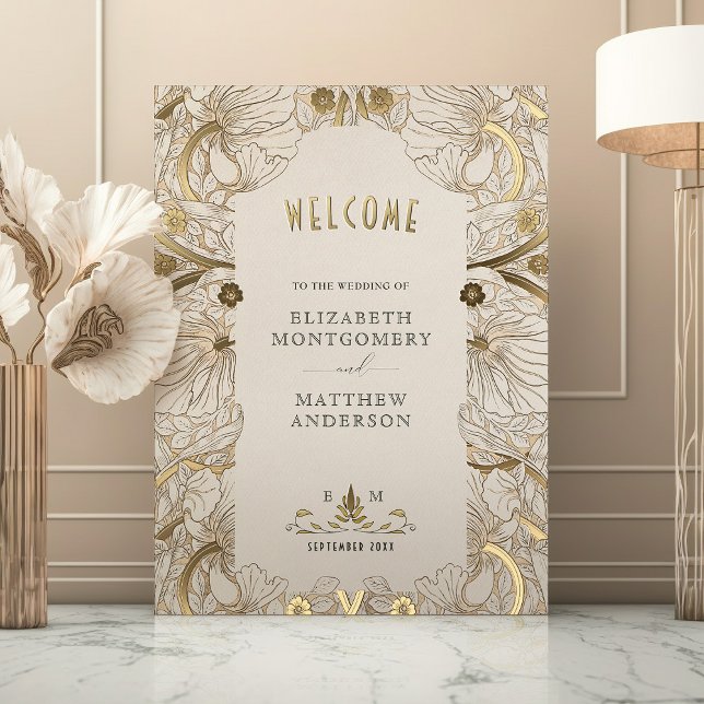 Pimpernel William Morris Wedding Welcome Sign (Creator Uploaded)