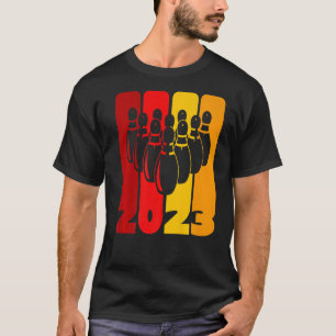 Pin and Bowling Ball Bowler Team 2023 More Strikes T-Shirt