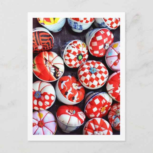 Pin Cushions: Nagoya, Japan Postcard (Front)