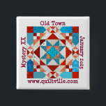 Pin for Old Town mystery<br><div class="desc">Pin back badge for Old Town Quiltville mystery.</div>