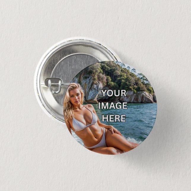 PIN IT! 📌 Custom Buttons – Add Image or Text (Front & Back)