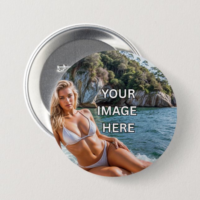 PIN IT! 📌 Custom Buttons – Add Image or Text (Front & Back)