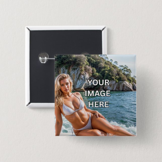 PIN IT! 📌 Custom Buttons – Add Image or Text (Front & Back)