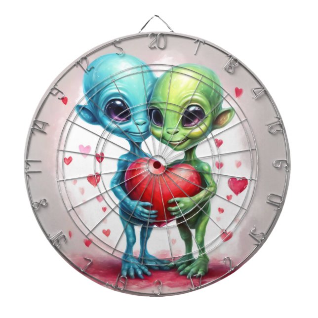 Pin My Heart  Dartboard (Front)