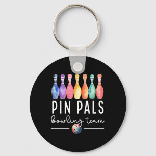 Pin Pals Bowling Ball Funny Womens Matching Bowlin Key Ring