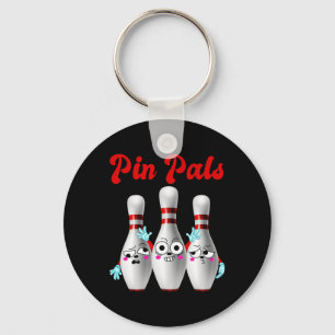 Pin Pals Cute Bowling Shirt For Men Women And Kids Key Ring