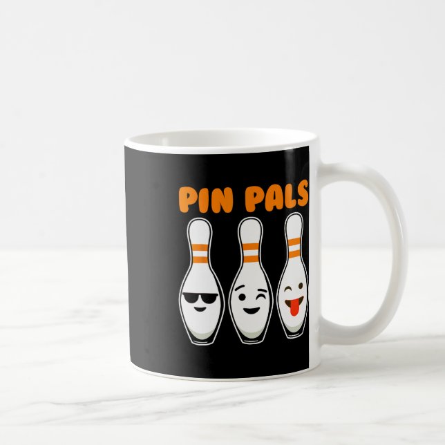 Pin Pals Cute Funny Bowling  Coffee Mug (Right)