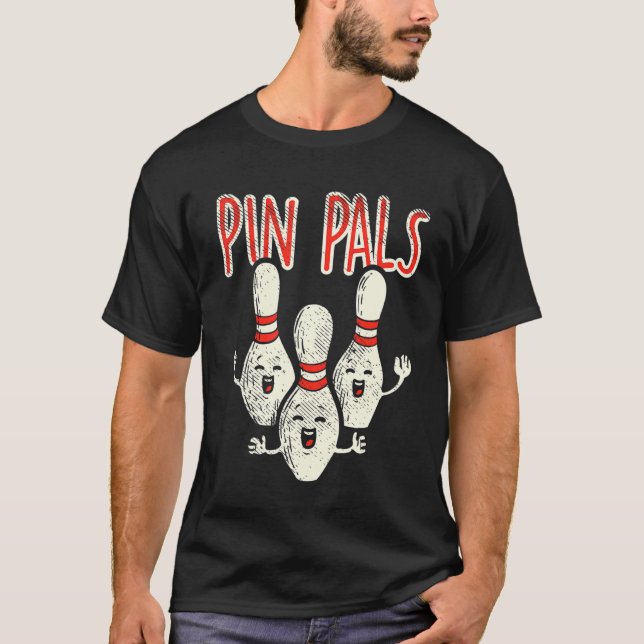 Pin Pals Ten Pin Bowling Bowler T-Shirt (Front)