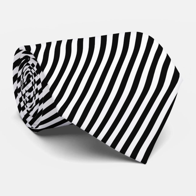 Pin Stripe Black | DIY Background Colour Tie (Rolled)
