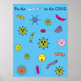 Pin the Needle on the COVID Poster