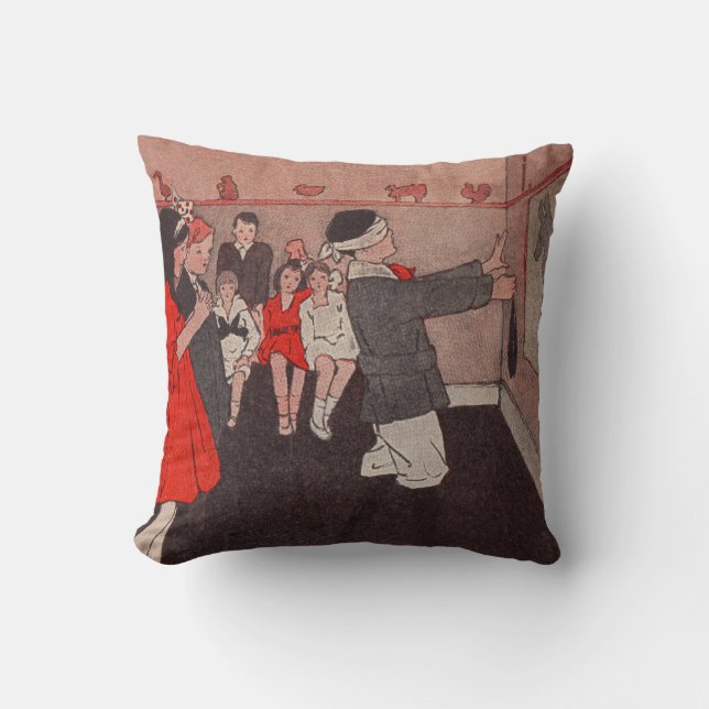 Pin the tail Donkey Cushion (Front)