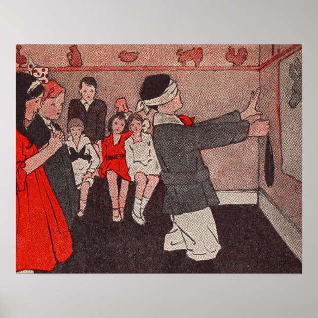 Pin the tail Donkey Poster (Front)