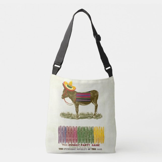 Pin the tail on the Donkey Crossbody Bag (Front)
