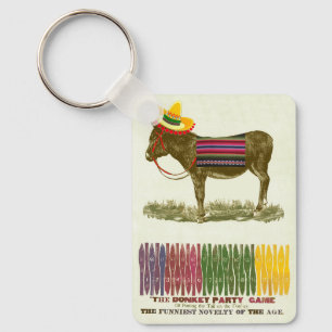 Pin the tail on the Donkey Key Ring