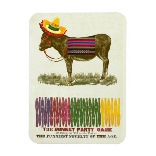 Pin the tail on the Donkey Magnet