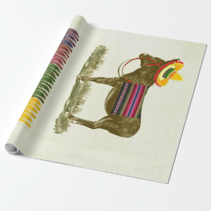 Pin the tail on the Donkey Wrapping Paper